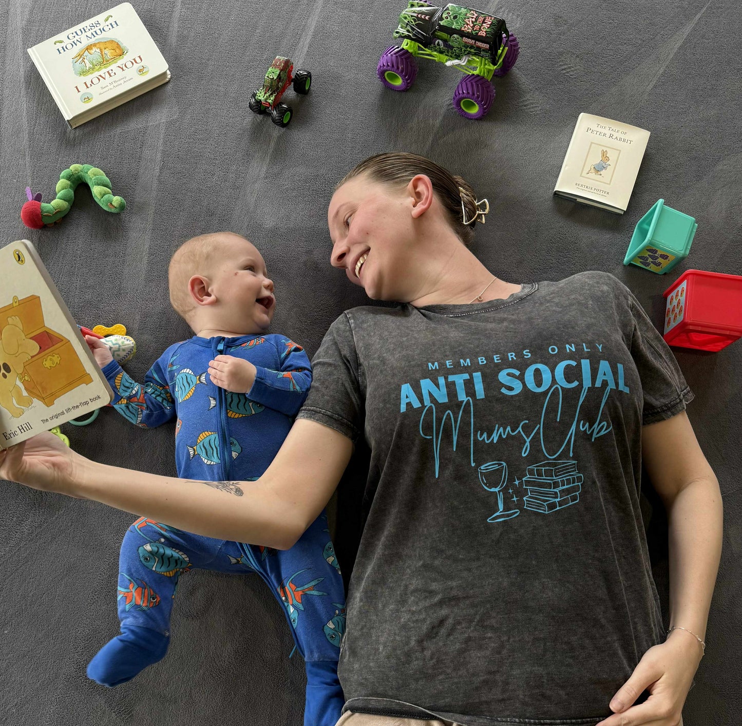 Anti Social Mums Club Acid Wash T-Shirt