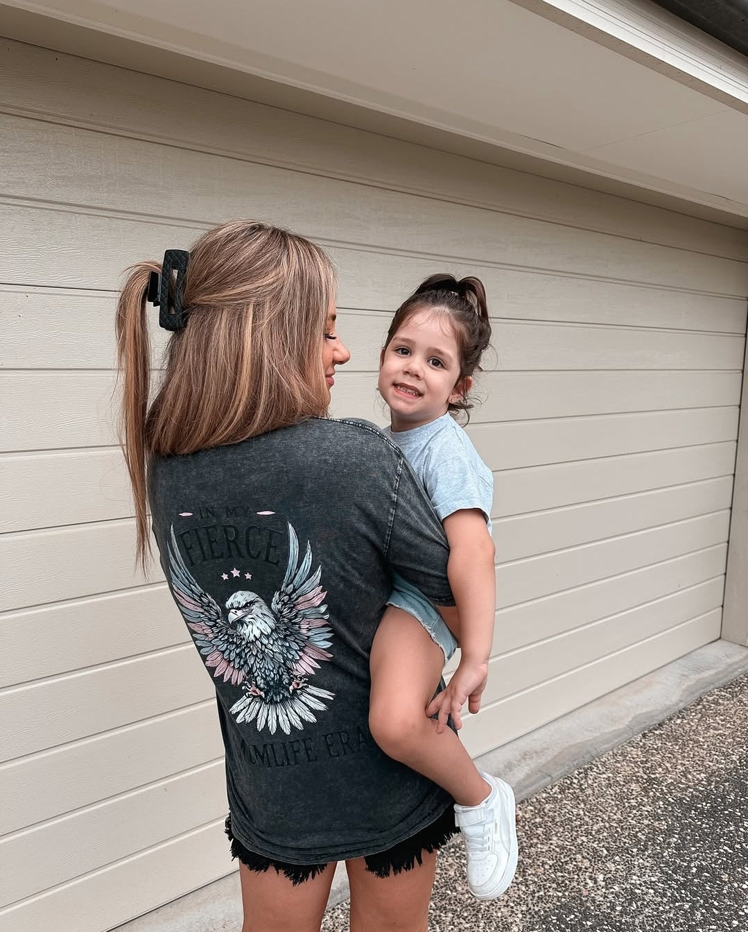 Fierce Mumlife Acid Wash T-Shirt