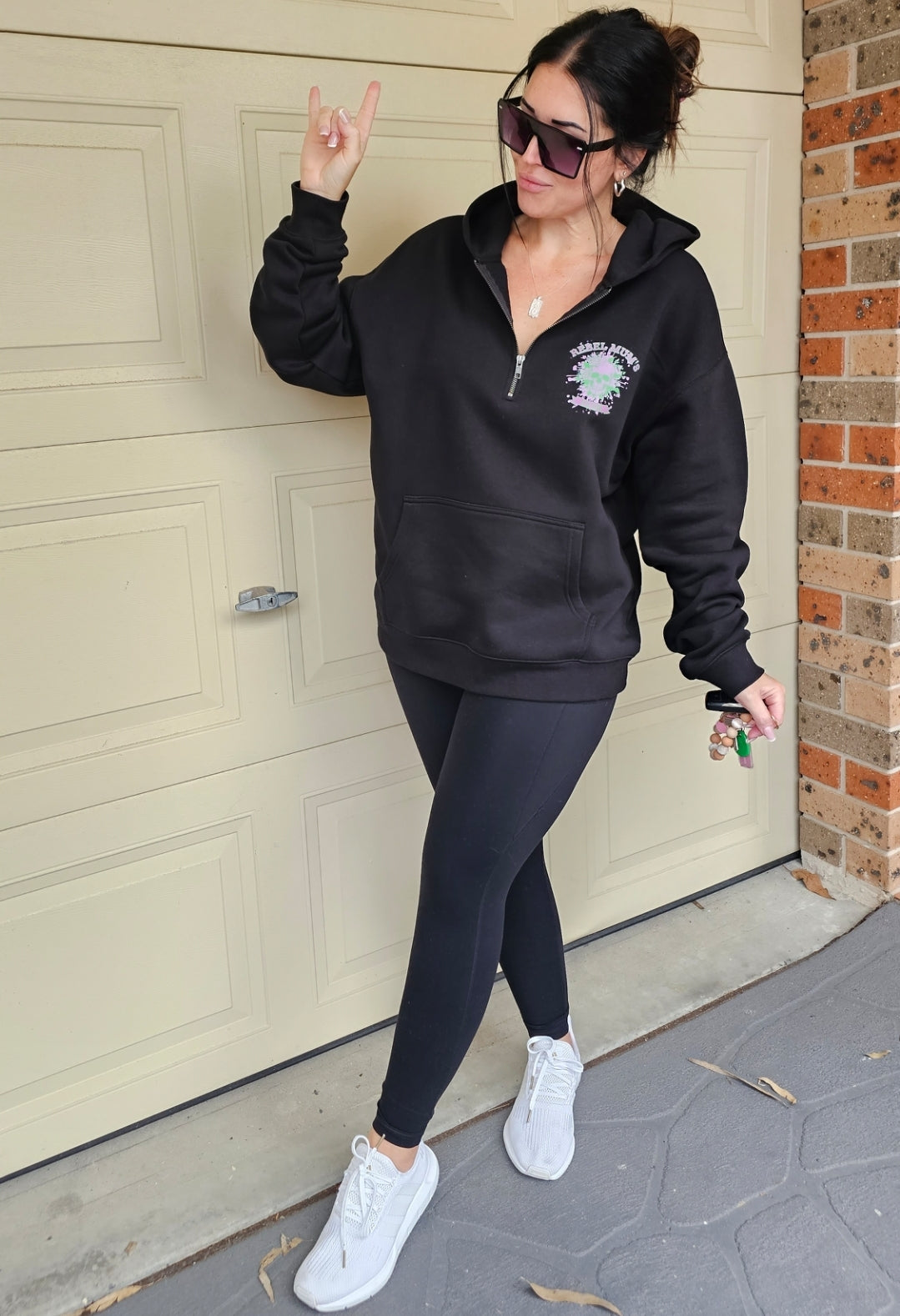 Rebel Mums Club Zip Hoodie
