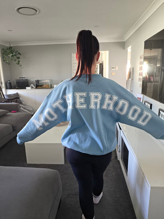 Motherhood Blue Sweater