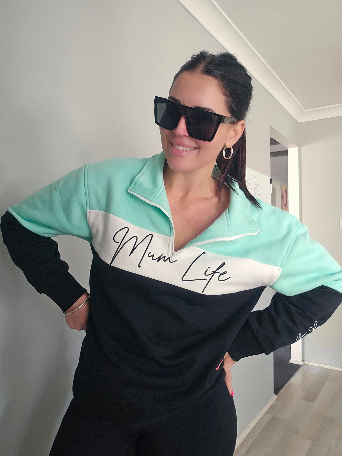MumLife- You are enough mint Jumper