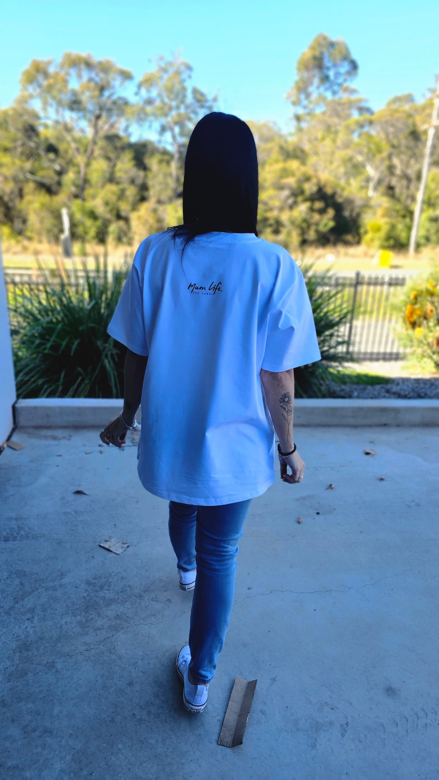 Mum Life The Label - White t-shirt
