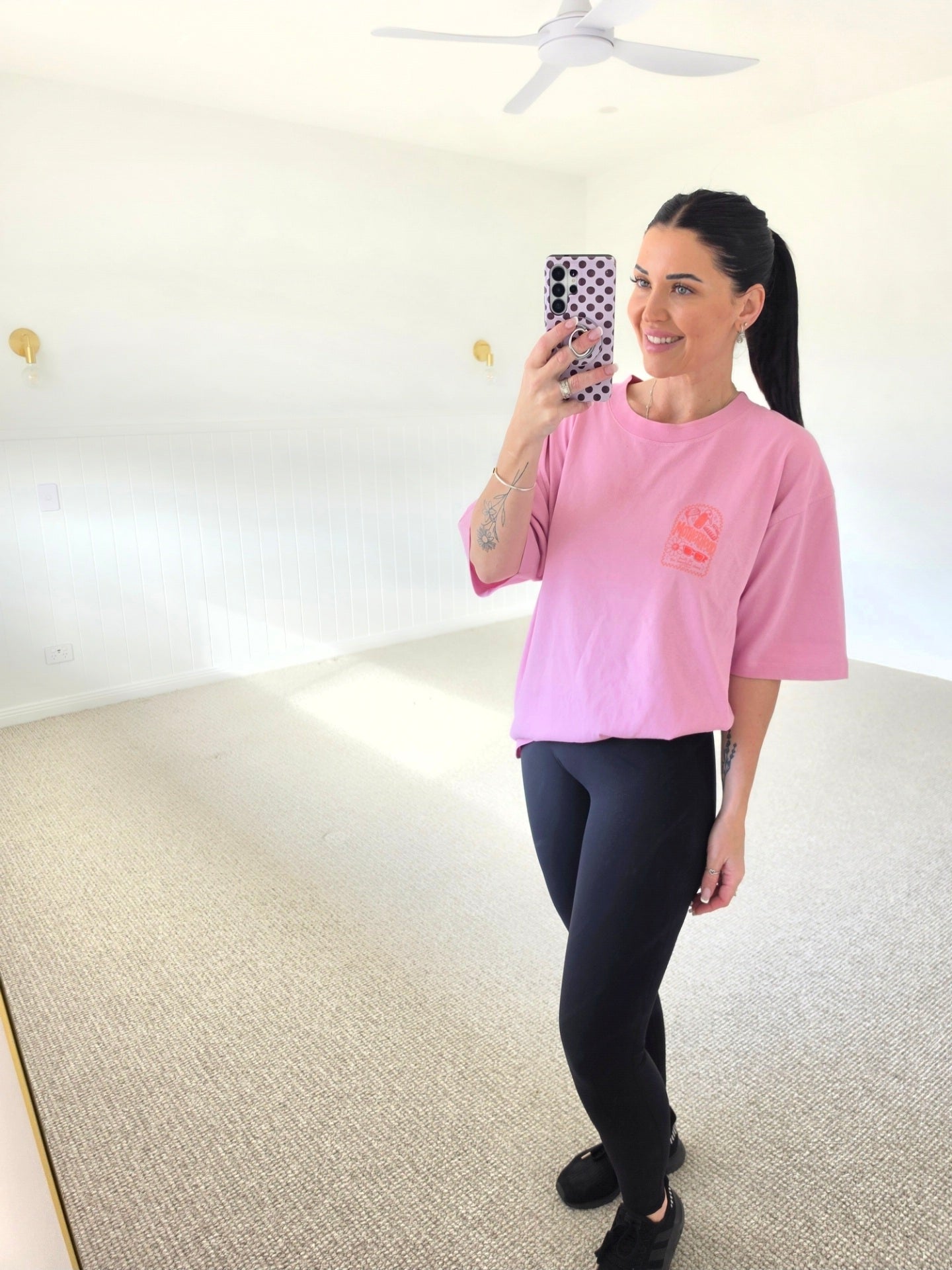 MOTHERHOOD Built For The Beautiful Chaos Pink Tee