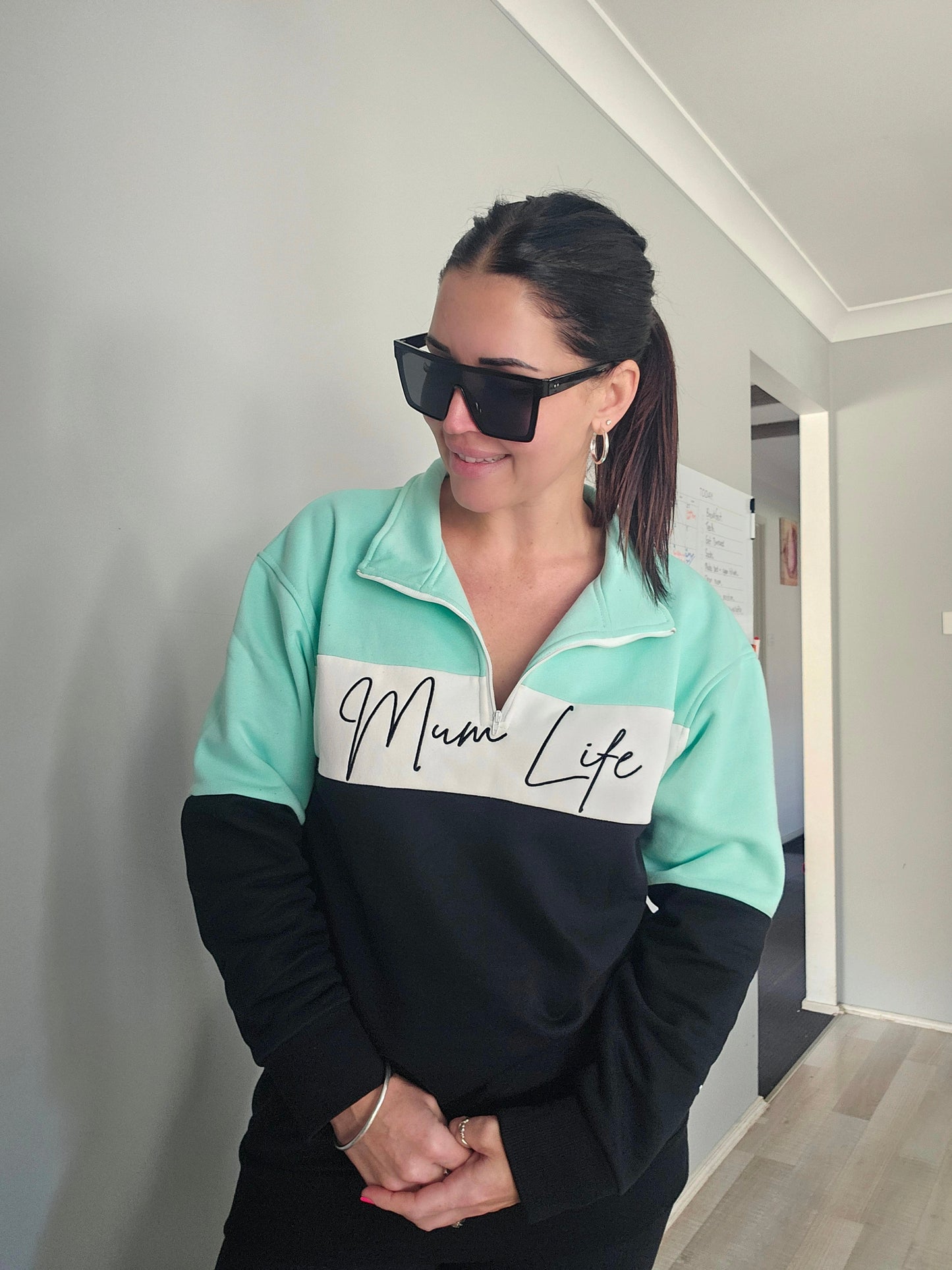 MumLife- You are enough mint Jumper