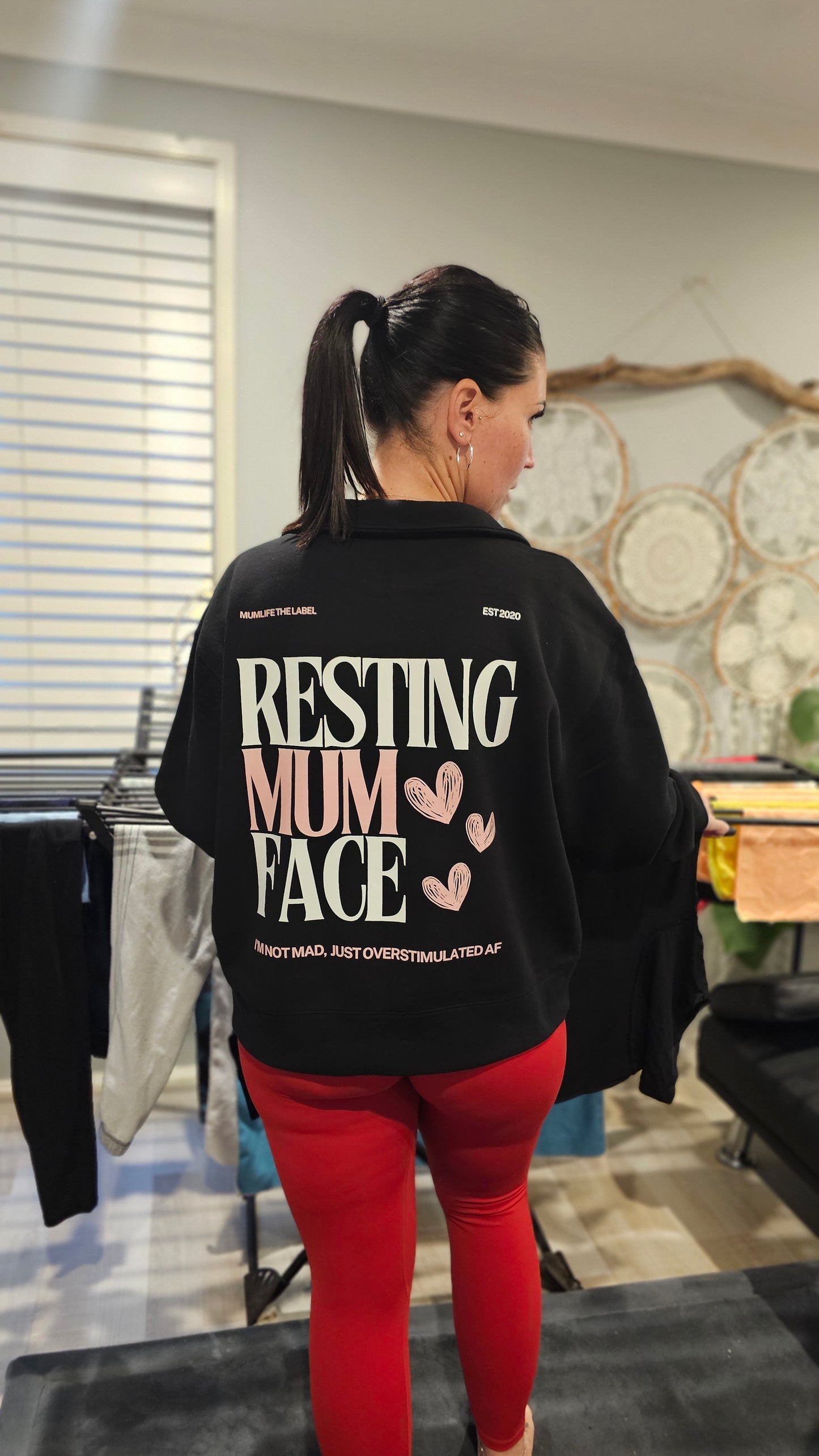Resting Mum Face - Zip Sweater