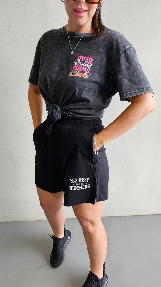 No Rest For Us Mothers Soft Lounge Shorts