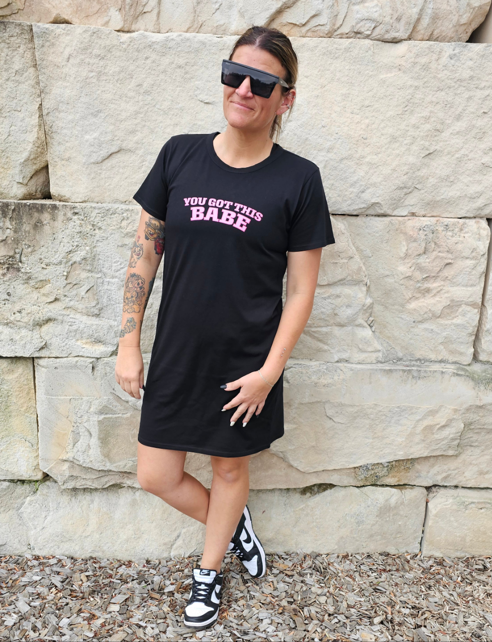 You Got This Babe T-Shirt Dress