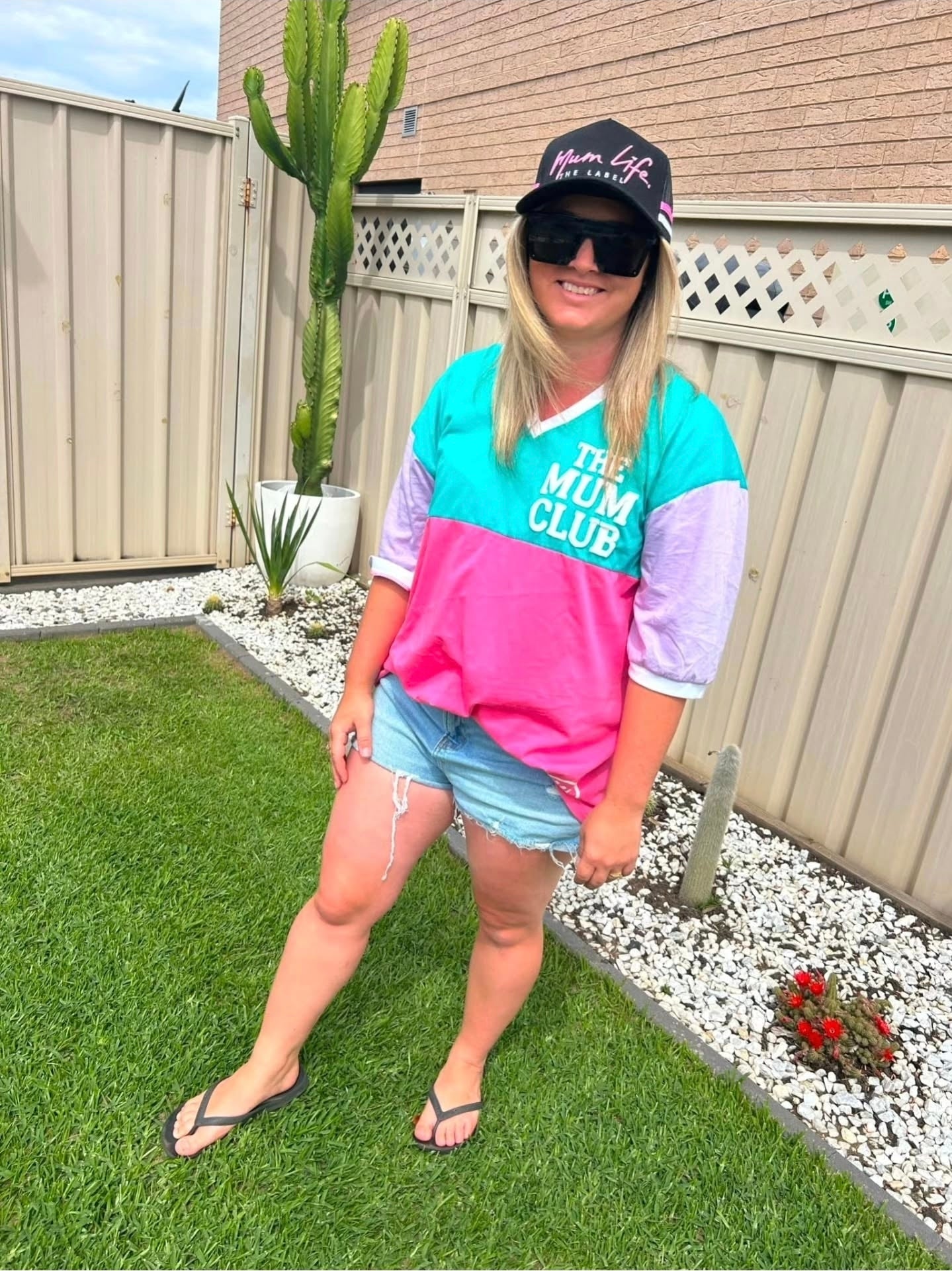 New Mum Life High Trucker Cap - Pink