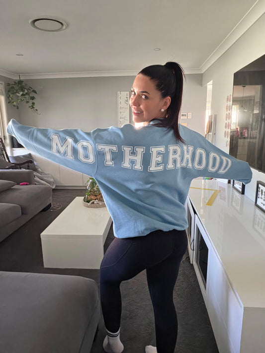 Motherhood Blue Sweater