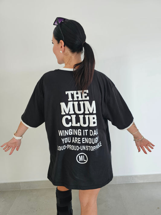 The Mum Club Black T-Shirt