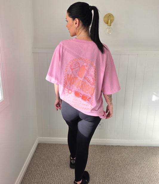MOTHERHOOD Built For The Beautiful Chaos Pink Tee