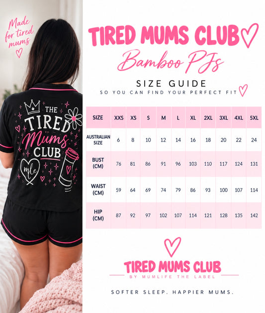 THE TIRED MUMS CLUB BAMBOO PJ SET