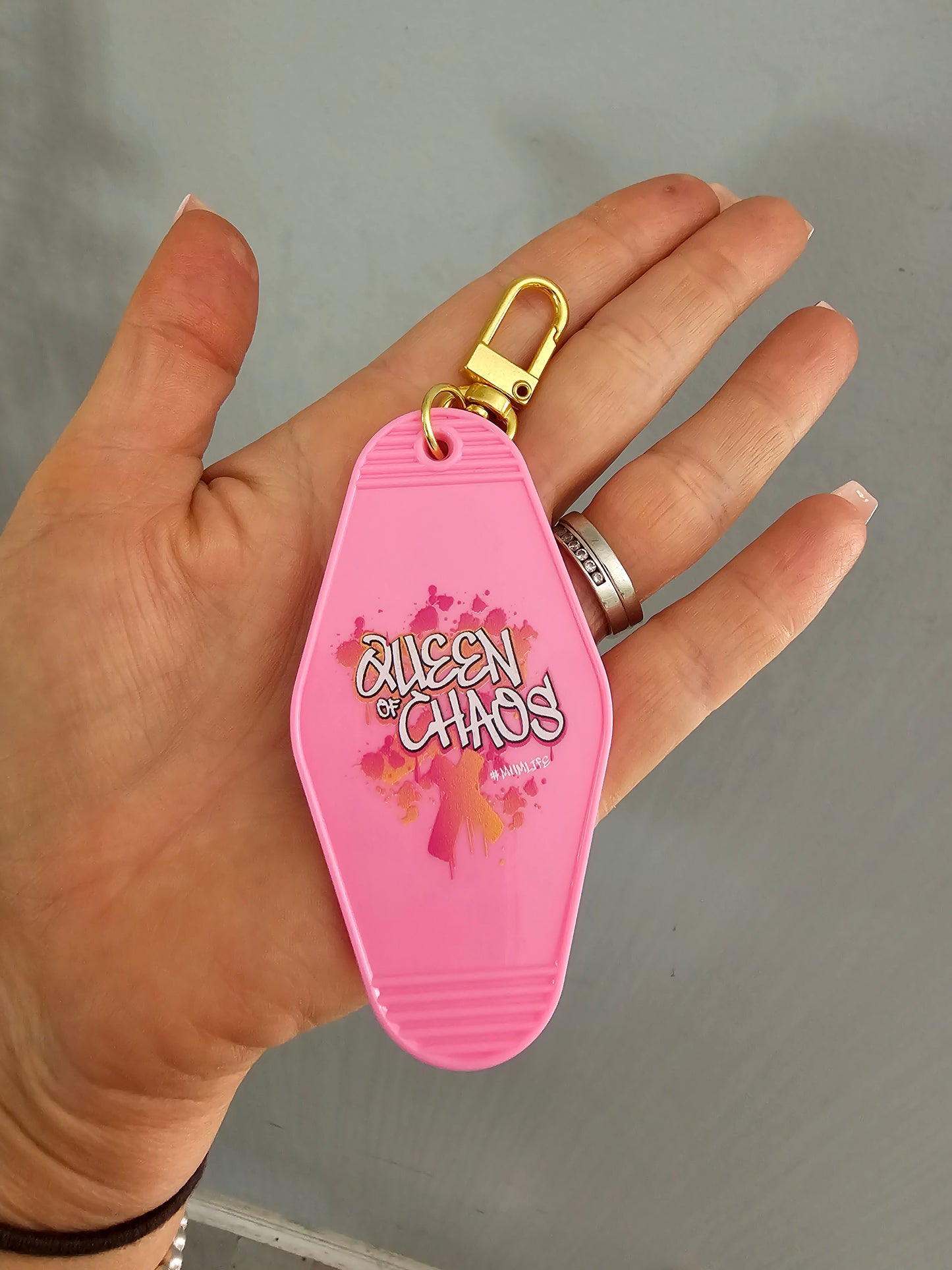 Queen Of Chaos Keyring