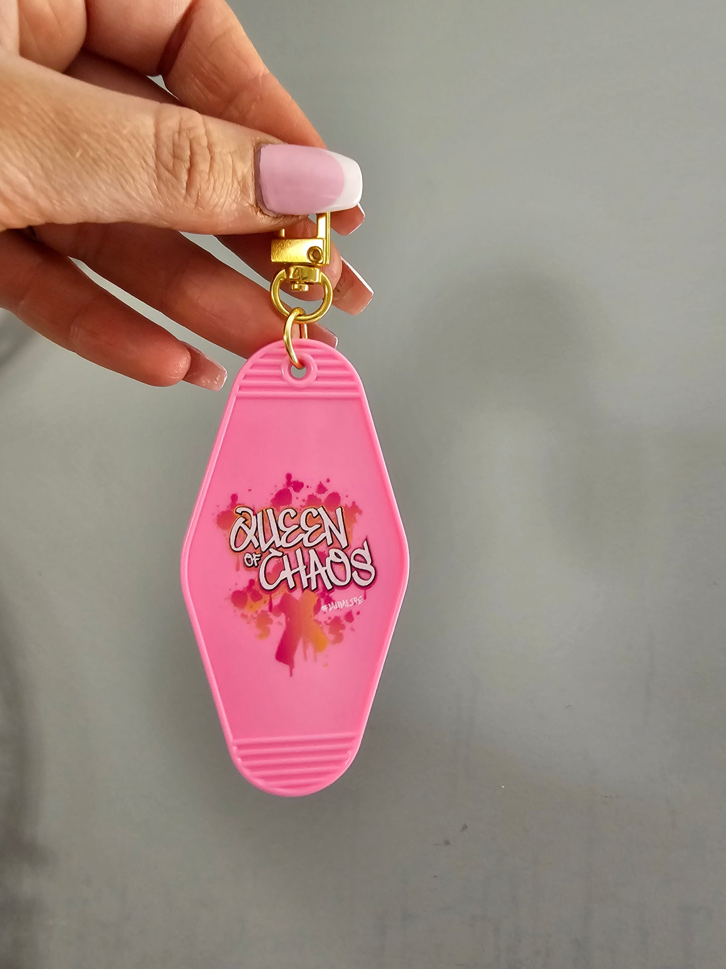 Queen Of Chaos Keyring