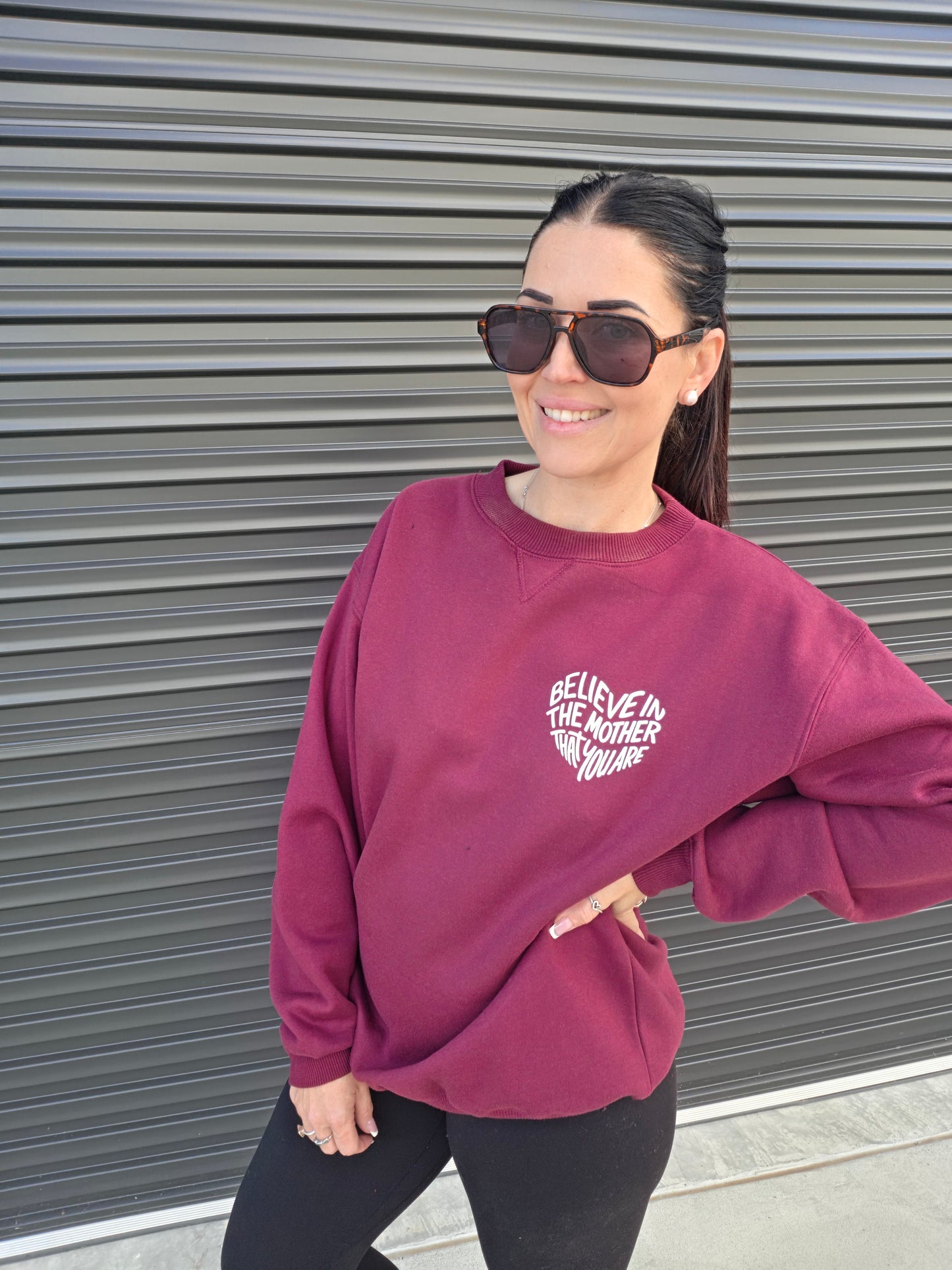 Believe In The Mother That You Are | Oversized Mum Sweater