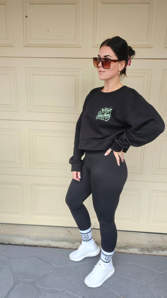 Spicy Mums Club Crop Sweater