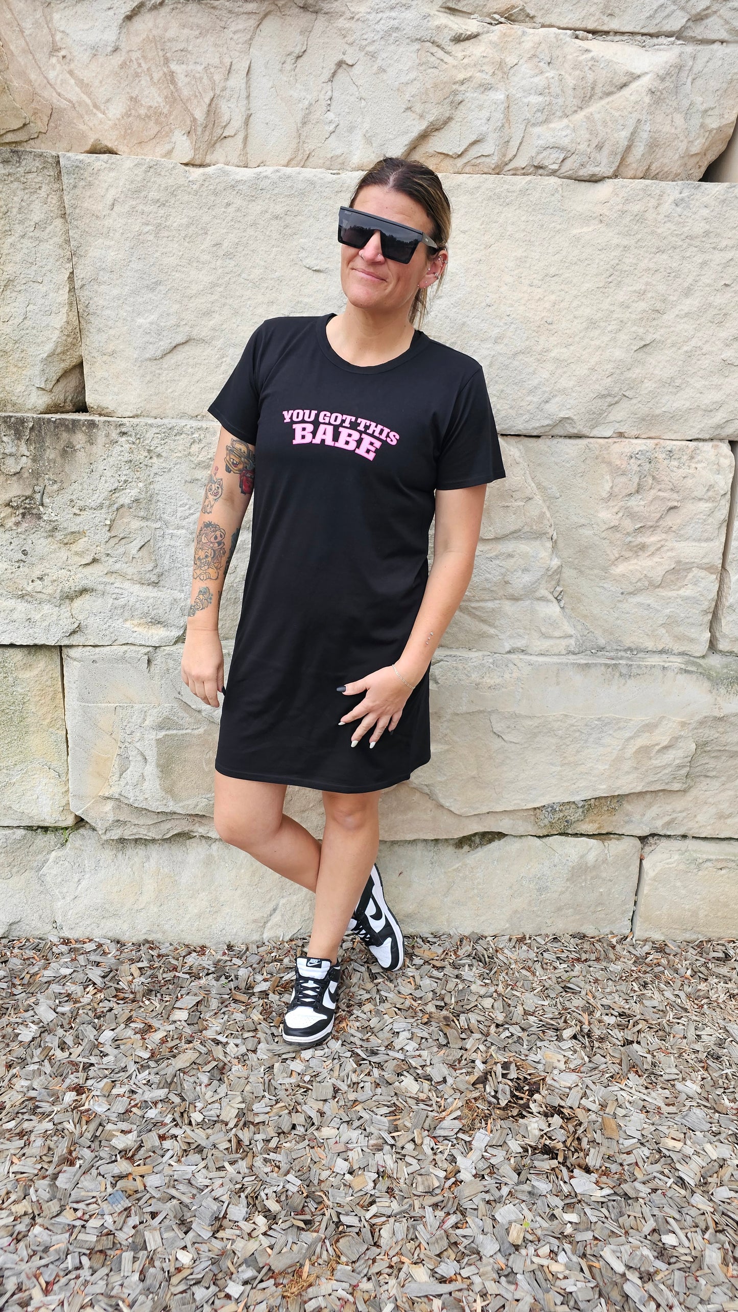 You Got This Babe T-Shirt Dress